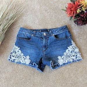 Guess Lace Jean Shorts